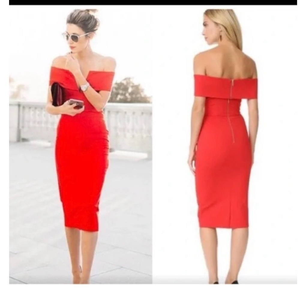 NWT N/NICHOLAS Strapless Red Dress size 8